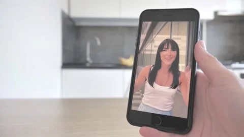  Handheld Camera: Point of View of Man at Modern Room Sitting on a Chair Stock Footage 134999613