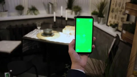 Handheld Camera: Point of View of Man at Modern Room Sitting on a Chair Using 動画素材 144801975