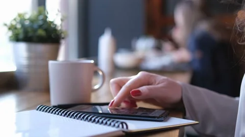 Handheld Camera: Point of View of Woman at a Chinese restaurant Sitting on a Stock Footage 218973475