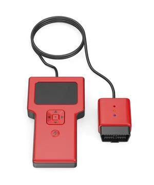 Handheld car diagnostic device Ilustración de archivo