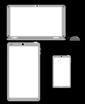 Handheld computing Stock Illustration