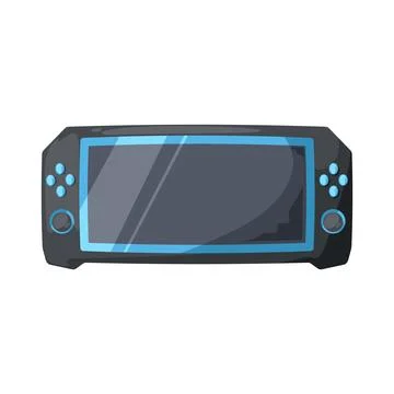 Handheld console illustration Stock Illustration