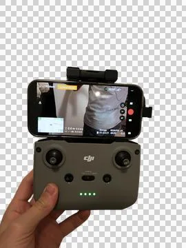 Handheld Drone Setup for Quick Launch and Flight Preparation 库存照片