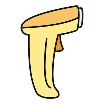 Handheld electronic barcode scanner device for retail Stock-Illustration