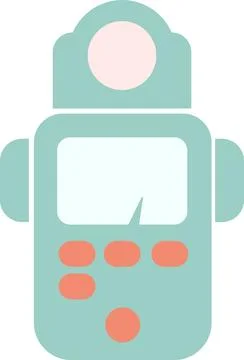 Handheld exposure light meter pastel icon design イラスト素材