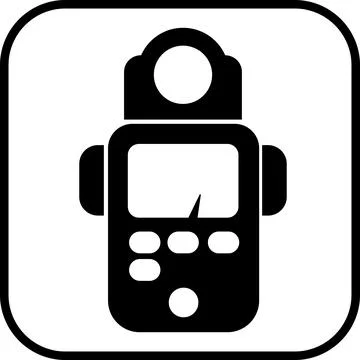 Handheld exposure light meter photography device イラスト素材