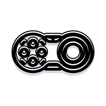 Handheld fidget toy vector illustration for relaxation Stock Illustration
