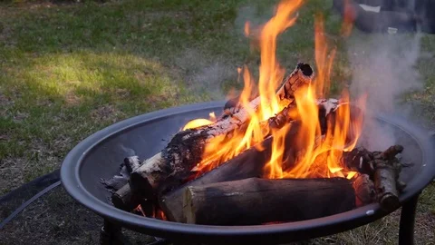Handheld Firepit Stock Footage 81228659