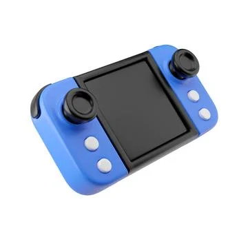 Handheld game console, 3d rendered illustration Stock Illustration