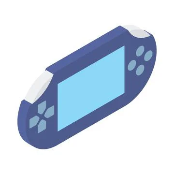 Handheld game console icon, isometric 3d style Stock Illustration