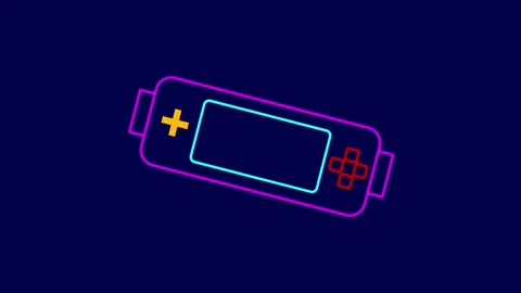 Handheld Gaming Console Icon Stock Footage 335633618