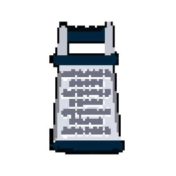 Handheld grater pixel art vector illustration Stock Illustration