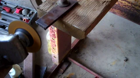 Handheld grinder Video stock 637857