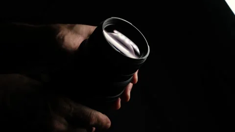 Handheld Lens Operation Close Up Stock Footage 329966586