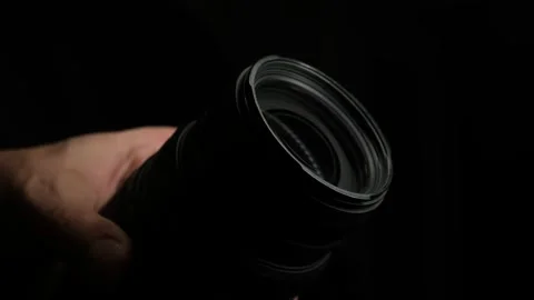 Handheld Lens Operation Close Up Stock Footage 329966685