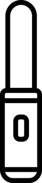 Handheld Light Stick Switch Line Icon Stock Illustration