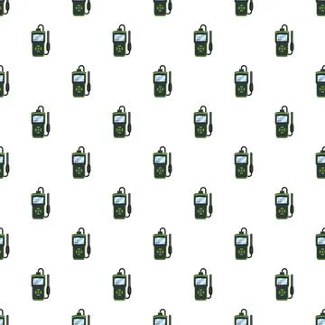 Handheld measurement device pattern for scientific research Stock Illustration