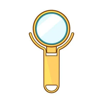 Handheld mirror assisting speech and language development Stock Illustration