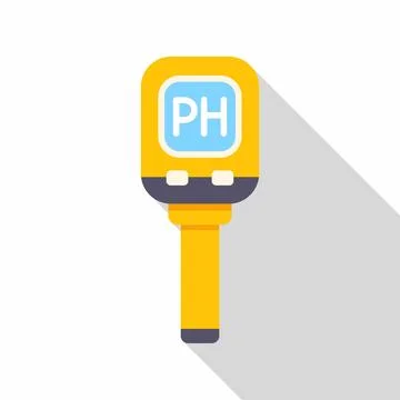 Handheld ph meter for measuring liquid acidity and alkalinity Illustrazione stock