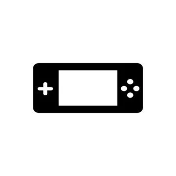 Handheld portable gaming system Stock Illustration