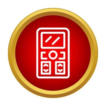 Handheld remote control icon for appliance operation Stock Illustration