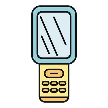 Handheld scanner device for inventory and data collection Stock Illustration