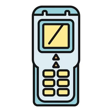 Handheld scanner device for security inspection and detection Illustrazione stock