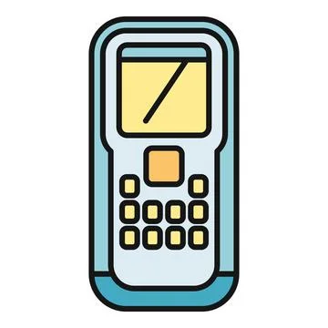 Handheld scanner device for warehouse operations Stock Illustration