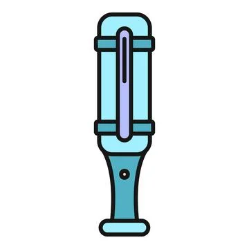 Handheld security body scanner detecting devices technology Stock Illustration