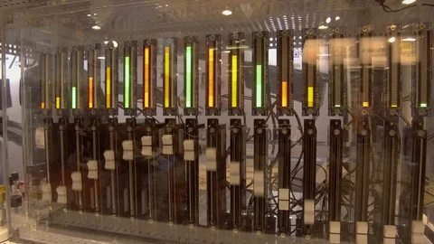 Handheld Shot of Audio Equipment Stock Footage 104884726