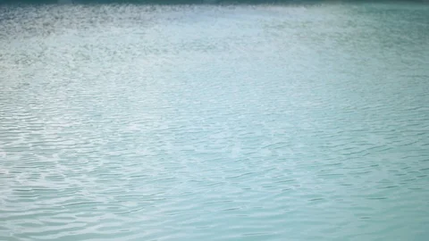 Handheld shot of blue lagoon Stock Footage 118654567