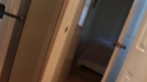 Handheld shot of corridor of house Video stock 114862061