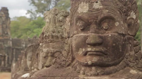 Handheld Shot Decorative Head  Stock Footage 42776290