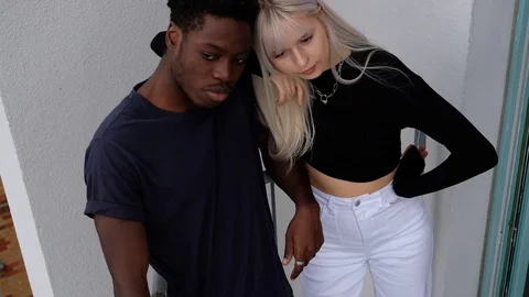 Handheld shot of friends talking while standing Stock-Footage 120426215