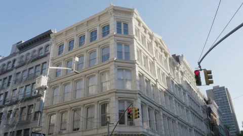Handheld shot of a loft in SOHO Stock Footage 278531671