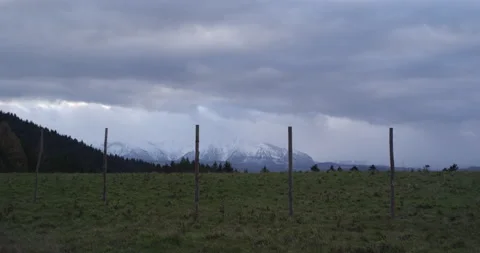 Handheld shot of mountain landscape Stock Footage 147633918