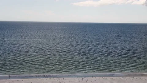 Handheld shot of the ocean Stock Footage 212149839