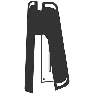 Handheld Stapler on White Background Stock Illustration