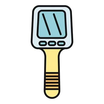 Handheld thermal camera finding heat detection illustration Illustrazione stock