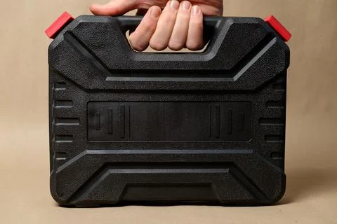 Handheld tool case showcasing essential equipment for home repairs 写真素材