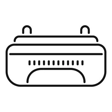 Handheld vacuum cleaner using indicator showing battery power level icon Stockillustratie