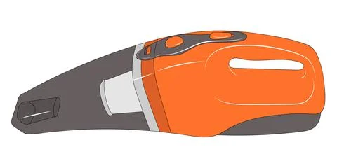 Handheld vacuum cleaner vector illustration. Stock Illustration
