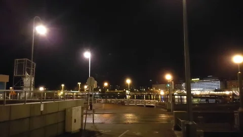Handheld view on fireworks, at a dark new years evening night, in Helsinki,.. Stock Footage 72814600