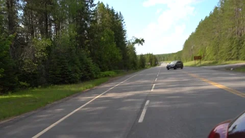 Handheld view of Road Stock Footage 133849831