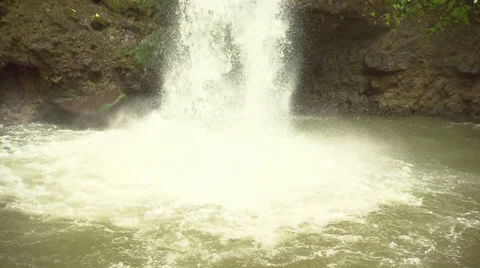 Handheld waterfall Stock Footage 32538751