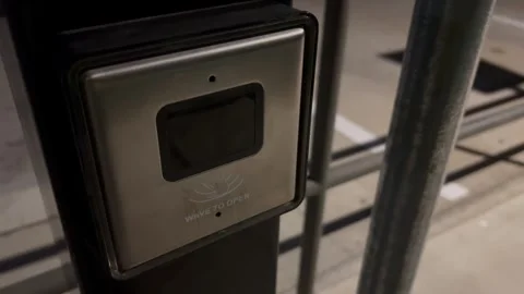 Handicap door button for door Stock Footage 278592049