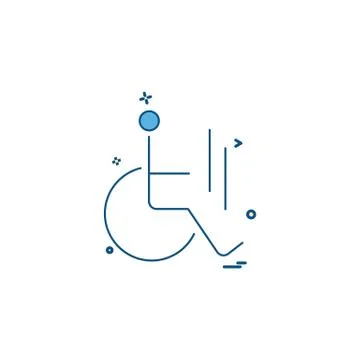 Handicap icon design vector Stock Illustration