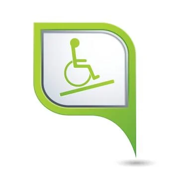 Handicap icon. Illustrazione stock