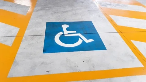Handicap Parking Stock Footage 101692047
