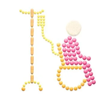 Handicap patient. Stock Photos